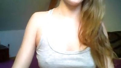Omegle Quente babe se masturbando no webcam