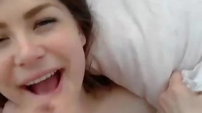 Extremely cute amateur girl gets fucked and facial from boyfriend