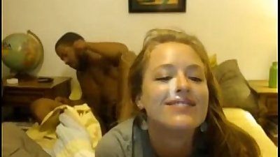 White Chick Black Dude Cam Suck- webcams99.com