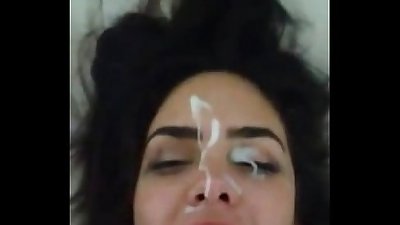 www.DearSX.com - She did a good job and he gave a massive cumshot into her face